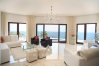 Sea Caves Villa Perfection, Cyprus - lounge with stunning sea views