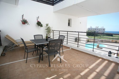 Coastal property in Cyprus - Generous terrace with sea views in Sirena Lighthouse next to Faros beach in Kato Paphos, Cyprus