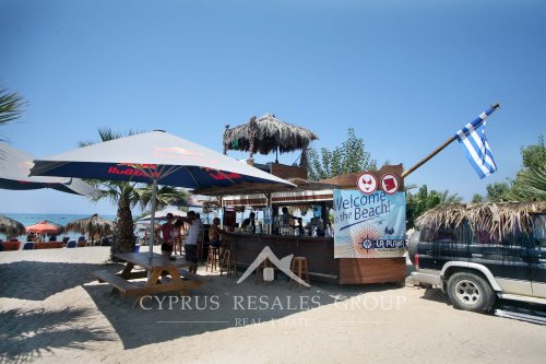La Playa Beach Bar at Riccos beach in Geroskipou (Yeroskipou), Paphos, Cyprus